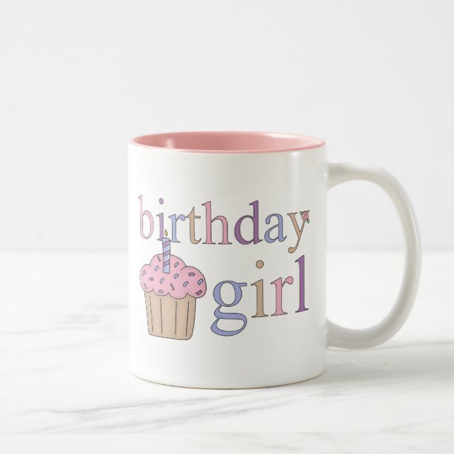 Caneca De Café Em Dois Tons Aniversário Rapariga Mug (Direita)