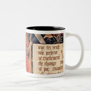 Caneca De Café Em Dois Tons Anjo com uma esponja unida a uma haste