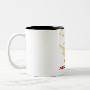 Caneca De Café Em Dois Tons Anjo de amor