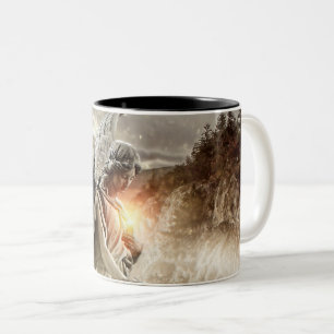 Caneca De Café Em Dois Tons Anjo dos Desafortunados