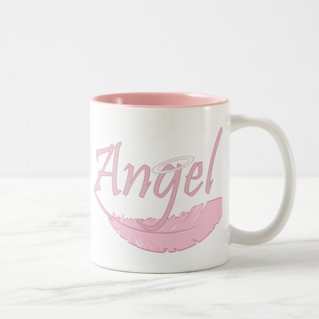 Caneca De Café Em Dois Tons Anjo Rosa (Direita)
