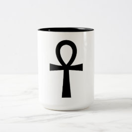 Caneca De Café Em Dois Tons Ankh