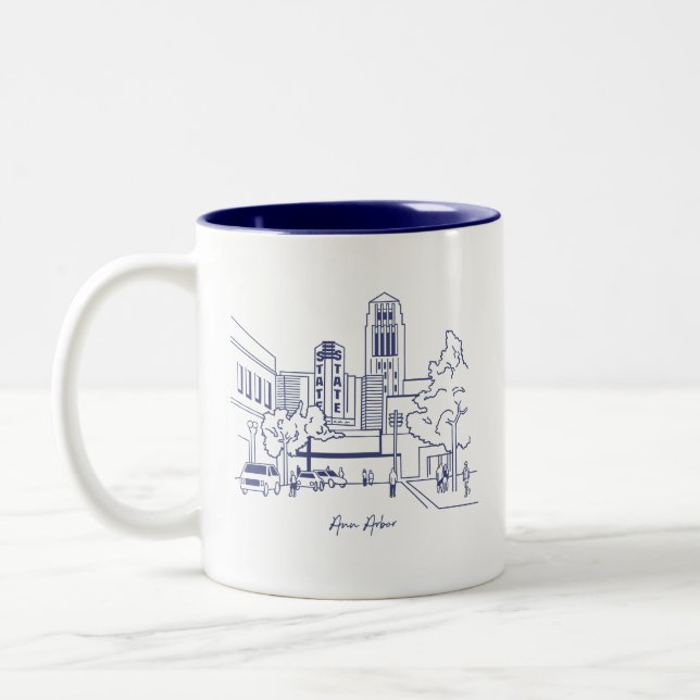 Caneca De Café Em Dois Tons Ann Arbor Mug (Esquerda)