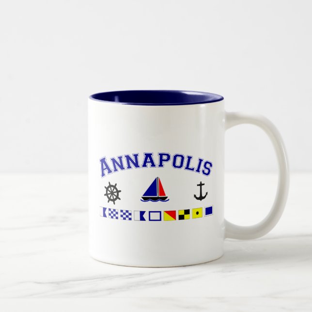 Caneca De Café Em Dois Tons Annapolis, DM (Direita)