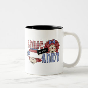 Caneca De Café Em Dois Tons Annie ama Andy Ragdoll