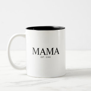 Caneca De Café Em Dois Tons Ano de Fundação da Mama