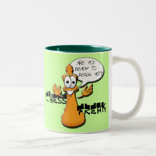 Caneca De Café Em Dois Tons Anormal da xadrez