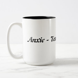 Caneca De Café Em Dois Tons Ansiedade Tea Mug