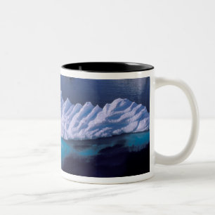 Caneca De Café Em Dois Tons Antártica, Baía do Paraíso. Iceberg no cristal