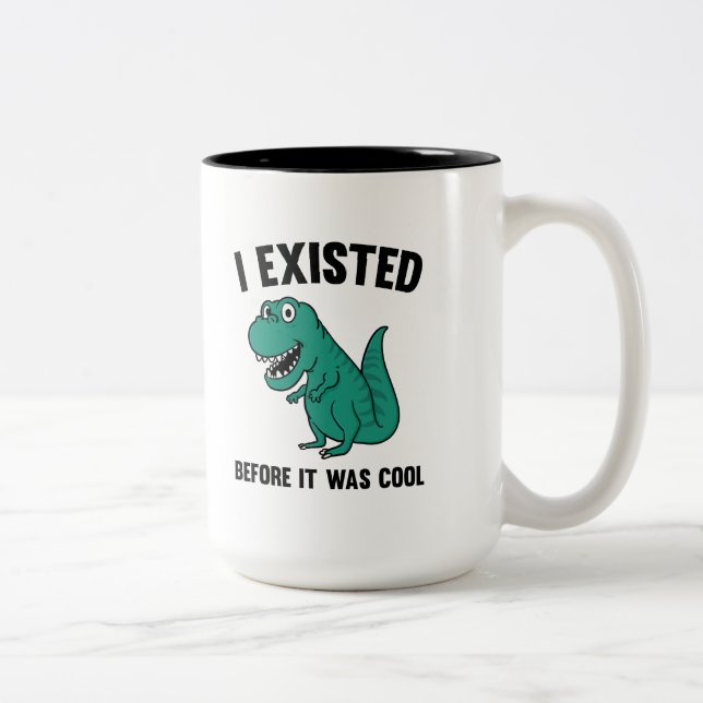 Caneca De Café Em Dois Tons Antes de Ser Legal (Direita)