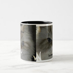 Caneca De Café Em Dois Tons antes do café, após o café