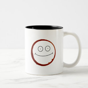 Caneca De Café Em Dois Tons Antes e depois do café