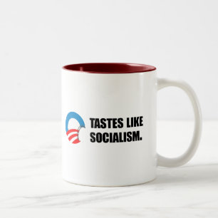 Caneca De Café Em Dois Tons Anti-Obama Bumpersticker - os gostos gostam do