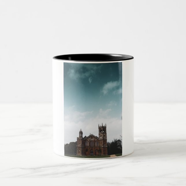 Caneca De Café Em Dois Tons Antiga Beleza Louca (Centro)