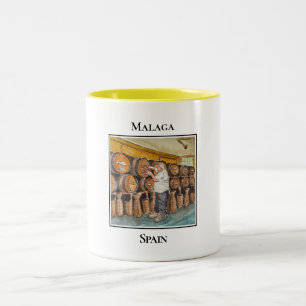Caneca De Café Em Dois Tons Antiga Casa de Guardia, bar de vinhos, Málaga Espa