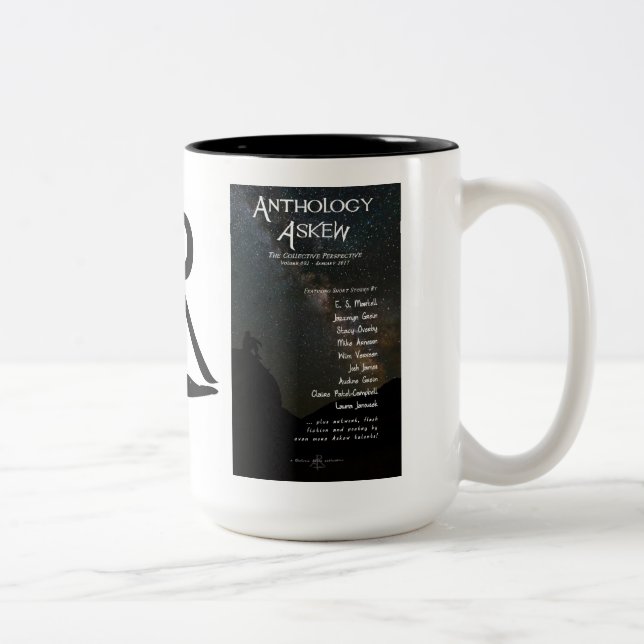 Caneca De Café Em Dois Tons Antologia obliquamente 1,1 (Direita)