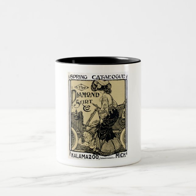 CANECA DE CAFÉ EM DOIS TONS ANÚNCIO DE CATÁLOGO DE 1900 (Centro)
