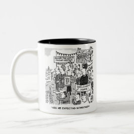 Caneca De Café Em Dois Tons Ao redor do mundo - Engraçado