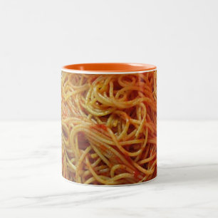 Caneca De Café Em Dois Tons Aos espaguetes do amor