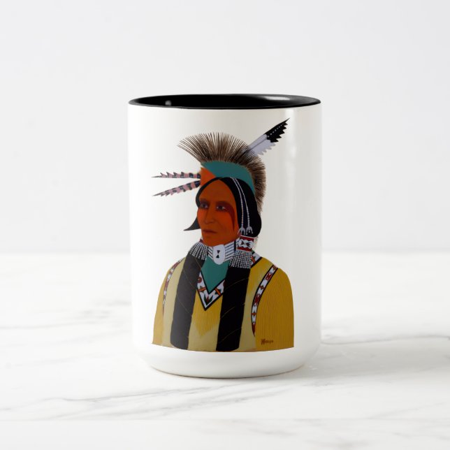 Caneca De Café Em Dois Tons Apache Ben (Centro)