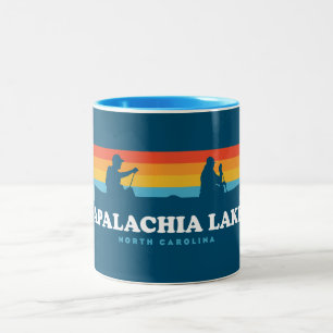 Caneca De Café Em Dois Tons Apalachia Lake North Carolina Canoe