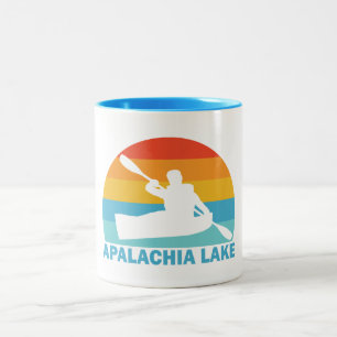 Caneca De Café Em Dois Tons Apalachia Lake North Carolina Kayak