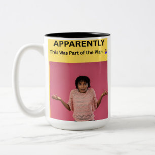 Caneca De Café Em Dois Tons Aparentemente Isto Fazia Parte do Plano. 🤷♀️