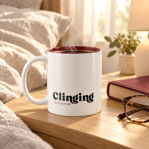 Caneca De Café Em Dois Tons Apegado Ao Meu Café 