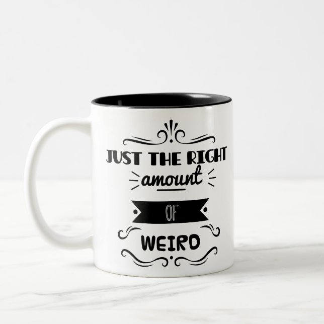 Caneca De Café Em Dois Tons Apenas a quantidade direita de estranho (Esquerda)