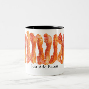 Caneca De Café Em Dois Tons Apenas adicione o bacon