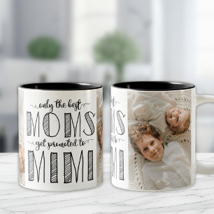 Caneca De Café Em Dois Tons Apenas as Melhores Mães São Promovidas a Vovó