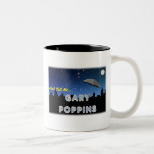 Caneca De Café Em Dois Tons Apenas chame-me Gary Poppins