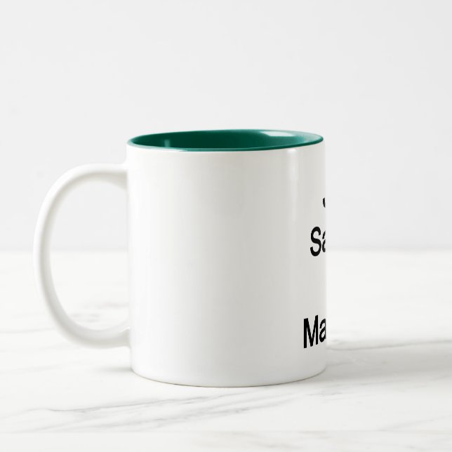 Caneca De Café Em Dois Tons Apenas Diga Não Ao Casamento (Esquerda)
