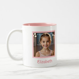 Caneca De Café Em Dois Tons Apenas Uma Menina Que Adora Foto De Balé Dançante