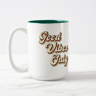 Caneca De Café Em Dois Tons Apenas Víblias em Boas Condições - Vintage