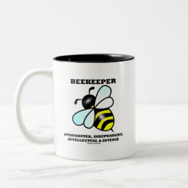 Caneca De Café Em Dois Tons Apicultor Opiniona Intelectual Independente