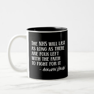 Caneca De Café Em Dois Tons Apoiar o Orgulho NHS Aneurin Nye Bevan do NHS