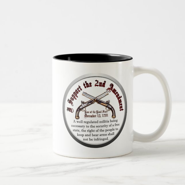 Caneca De Café Em Dois Tons Apoio a segunda alteração (Direita)