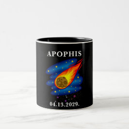 Caneca De Café Em Dois Tons Apophis 2029 Asteroide Object 99942 Astronomy Spac