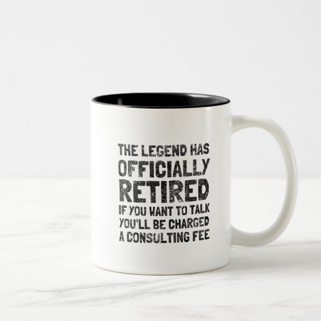 Caneca De Café Em Dois Tons Aposentado 2020 (Direita)