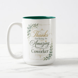 Caneca De Café Em Dois Tons Aposentadoria Personalizada de Colega de Trabalho 