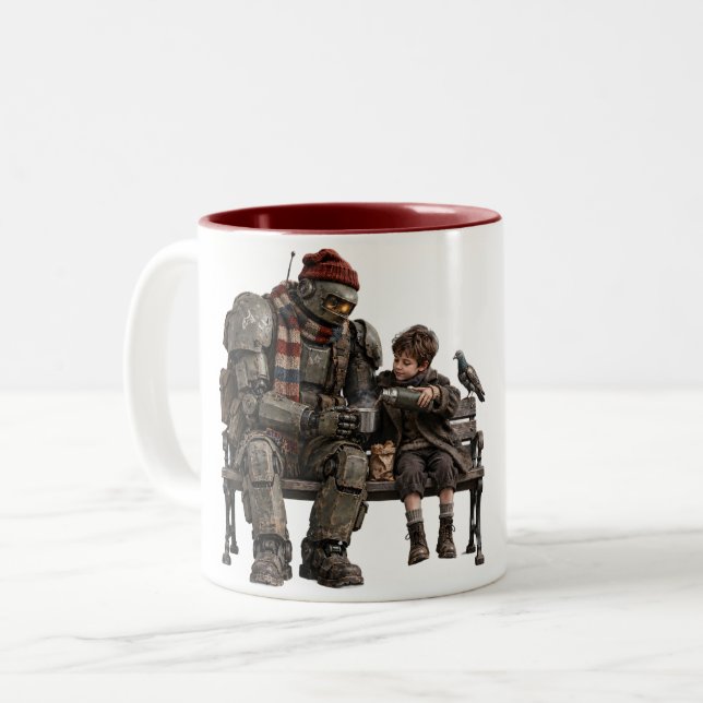 Caneca De Café Em Dois Tons Aposentados Juntos (Frente Esquerda)