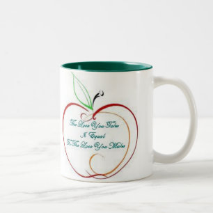 Caneca De Café Em Dois Tons Apple agride