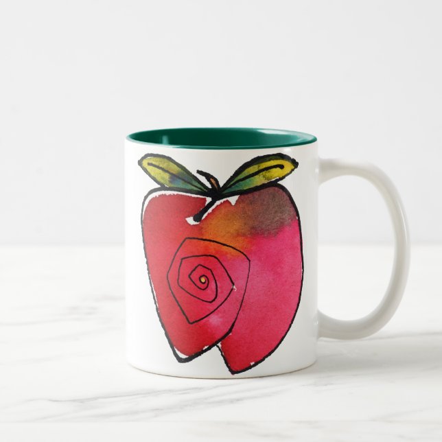 Caneca De Café Em Dois Tons Apple lunático agride (Direita)