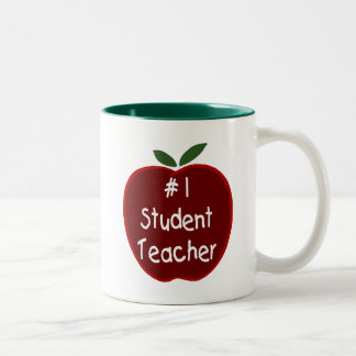 Caneca De Café Em Dois Tons Apple para o professor estudante agride