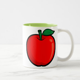 Caneca De Café Em Dois Tons Apple; Verde