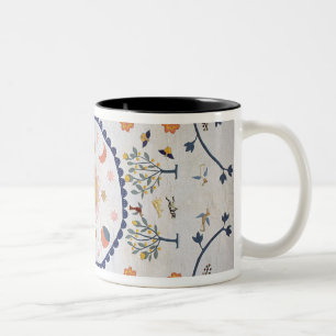 Caneca De Café Em Dois Tons Applique a edredão com Sun, lua, estrelas