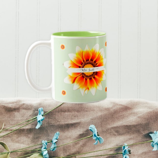 Caneca De Café Em Dois Tons Apreciação Personalizada de Professores no Fim do  (Criador carregado)