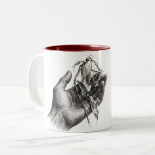 Caneca De Café Em Dois Tons Apreensão Frágil