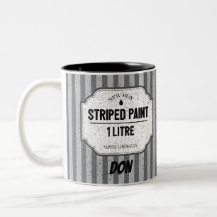 Caneca De Café Em Dois Tons Aprentista de Decorador Enganador Engana Piada